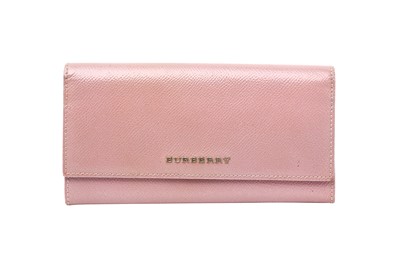 Lot 49 - Burberry Mauve Logo Continental Wallet