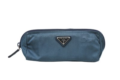 Lot 118 - Prada Denim Nylon Small Cosmetic Case