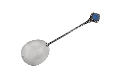 Lot 330 - A George V 'Arts and Crafts' sterling silver spoon, London 1929 by ANS