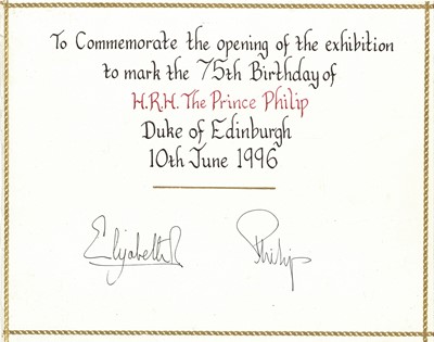Lot 399 - Elizabeth II, Queen of the United Kingdom & Prince Philip, Duke of Edinburgh