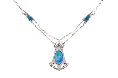 Lot 126 - Murrle, Bennet & Co. | An enamel pendant necklace, circa 1900