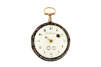 Lot 71 - FRES BORDIER OPEN FACE POCKET WATCH.