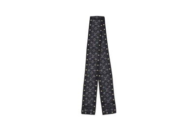 Lot 272 - Louis Vuitton Black Trunk Print Silk Bandeau