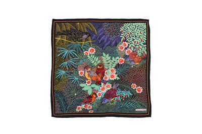 Lot 486 - Christian Dior Rainforest Silk Print Scarf