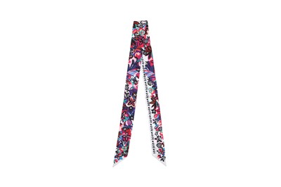 Lot 57 - Fendi Magenta Flower Silk Print Bandeau Wrappy