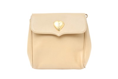 Lot 244 - Yves Saint Laurent Beige Heart Crossbody Bag