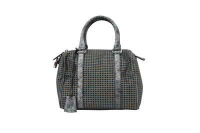Lot 624 - Fendi Black Giltter Micro Zucchino Mini Boston Bag