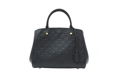 Lot 454 - Louis Vuitton Black Monogram Empreinte Montaigne MM