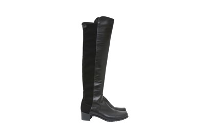 Lot 532 - Stuart Weitzman Black 5050 Over The Knee Boot - Size 39