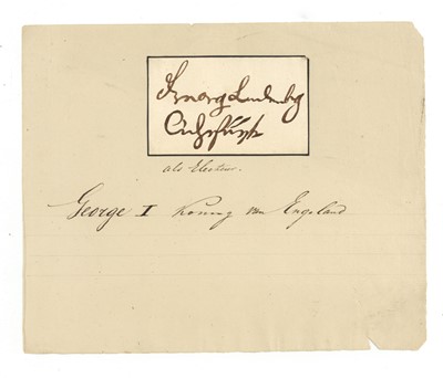 Lot 402 - George I, King of the United Kingdom
