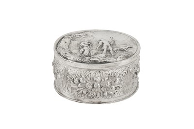 Lot 275 - A mid-18th century German silver box, Danzig (Polish, Gdańsk) circa 1760