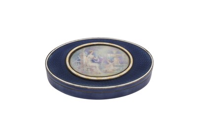 Lot 77 - An early 20th century French silver snuff or pill box, Paris circa 1910 by AG