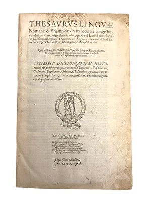 Lot 181 - A collection of English and Latin Dictionaries