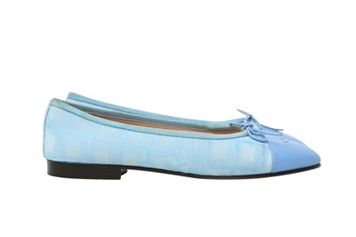 Lot 136 - Chanel Sky Blue Sport Line Ballet Flat - Size 38,5