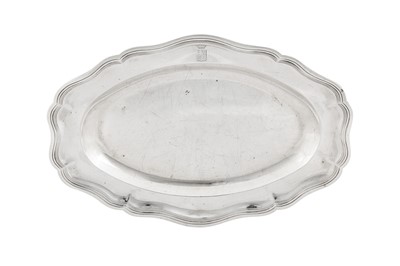 Lot 261 - A Louis XVI late 18th century French silver meat dish, Paris circa 1785 by Claude-Pierre Deville (reg. 9th Feb 1769)