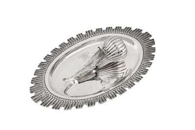 Lot 413 - A Victorian sterling silver novelty inkstand, London 1864 by George Fox