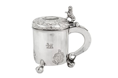 Lot 287 - A late 18th century Norwegian silver peg tankard (drikkekanne), Trømso dated 1797 by Theodorius/Tøres Tiller (b.c. 1766 – 1838, active from 1793)