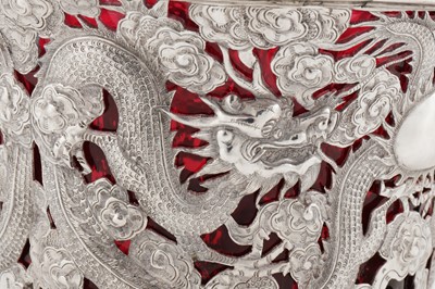 Lot 187 - A late 19th / early 20th century Chinese Export silver bowl, Canton circa 1900 by Sui Chang, retailed by Wang Hing