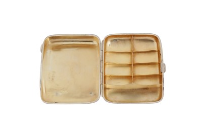 Lot 55 - An Edwardian sterling silver travelling watercolour paint box, Chester 1909 by Nathan and Hayes