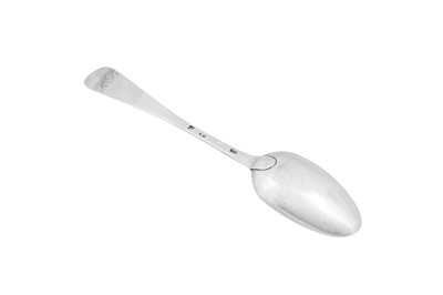 Lot 437 - Unicorn mark – A rare George II Scottish provincial silver tablespoon, circa 1740 by WS