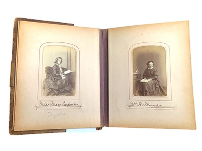 Lot 383 - Photo album.- Mary Carpenter and Dr William Budd