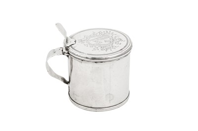 Lot 419 - An early George III sterling silver mustard pot, London 1764 by William Lestourgeon