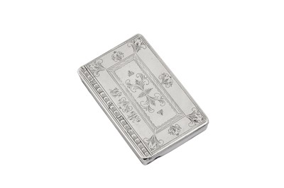 Lot 42 - A George II silver snuff box, probably London circa 1740, maker’s mark N?