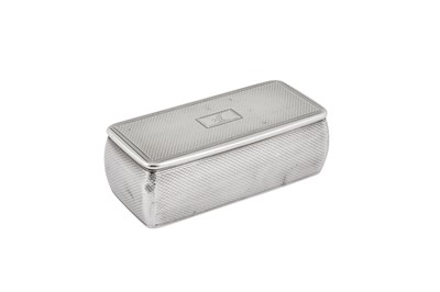 Lot 8 - A William IV sterling silver snuff box, London 1833 by Charles Riley and George Storer