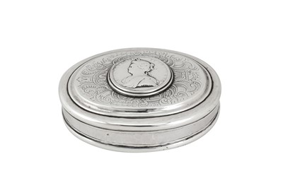 Lot 524 - A George I Britannia standard silver tobacco box, London 1717 by James Goodwin (reg. 27th March 1710)