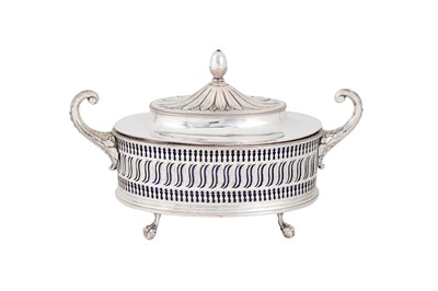 Lot 329 - A George III Old Sheffield Silver Plate butter dish, Sheffield circa 1780