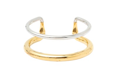 Lot 313 - Alexander McQueen Bi Tone Cuff Bangle