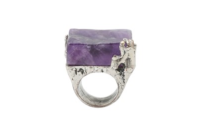 Lot 83 - Yves Saint Laurent Amethyst Arty Ring
