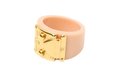 Lot 63 - Louis Vuitton Blush Lock Me Resin Ring
