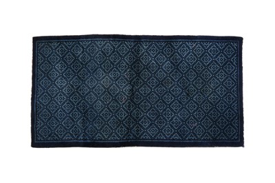 Lot 161 - A CHINESE DARK-BLUE CARPET