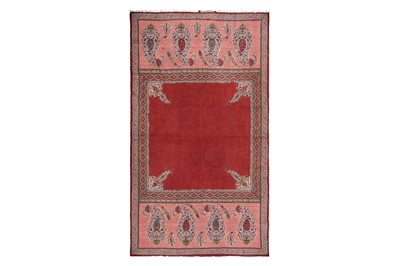 Lot 495 - A VIBRANT KALAMKARI HANGING IN THE STYLE OF A KASHMIRI SHAWL