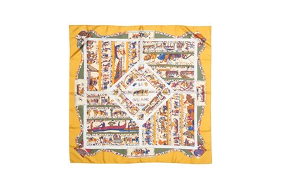 Lot 330 - Hermes 'A la Gloire de Guillaume" Silk Print Scarf