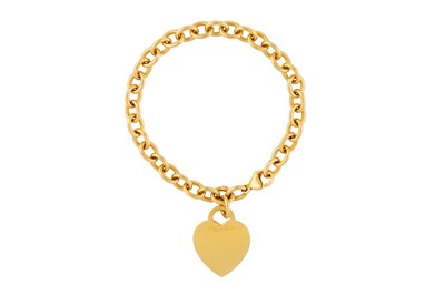 Lot 153 - A GOLD BRACELET BY TIFFANY & CO.
