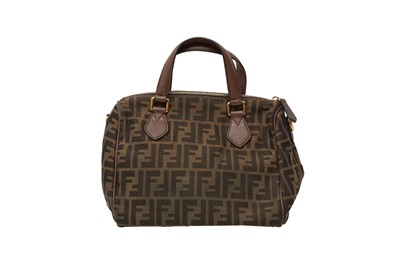 Lot 211 - Fendi Tobacco Zucca Small Bowler Bag