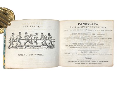 Lot 231 - “Jon Bee” [John Badcock] Fancy-Ana; or, A History of Pugilism