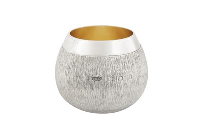 Lot 340 - An Elizabeth II modernist sterling silver cocktail stick bowl, London 1969 by Christopher Nigel Lawrence (b. 1936)