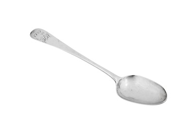 Lot 298 - A late 18th century American silver tablespoon, Philadelphia dated 1789 by Joseph Richardson Jnr