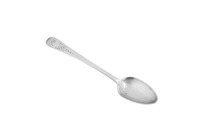 Lot 297 - A late 18th century American silver teaspoon, Philadelphia dated 1790 by Joseph Richardson Jnr
