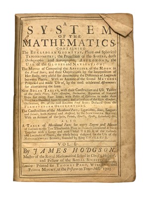 Lot 141 - Hodgson (James) A System of the Mathematics