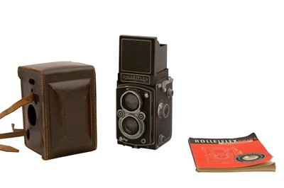 Lot 128 - A ROLLEIFLEX COMPUR-RAPID CAMERA