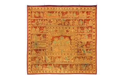 Lot 328 - A PICHHWAI TEMPLE HANGING WITH KRISHNA AND HIS MOTHERS
