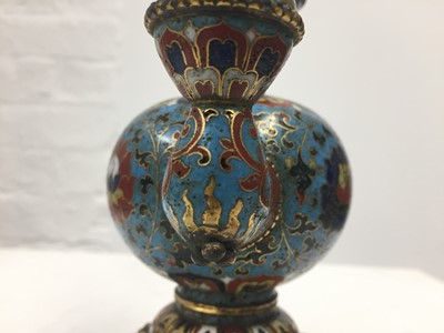 Lot 96 - *AMENDMENT* A VERY RARE CHINESE CLOISONNÉ 'LOTUS' KUNDIKA