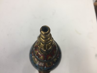 Lot 96 - *AMENDMENT* A VERY RARE CHINESE CLOISONNÉ 'LOTUS' KUNDIKA