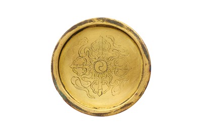 Lot 96 - *AMENDMENT* A VERY RARE CHINESE CLOISONNÉ 'LOTUS' KUNDIKA