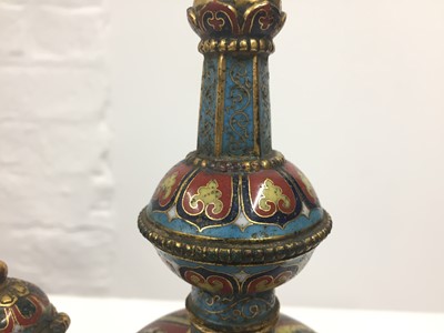 Lot 96 - *AMENDMENT* A VERY RARE CHINESE CLOISONNÉ 'LOTUS' KUNDIKA