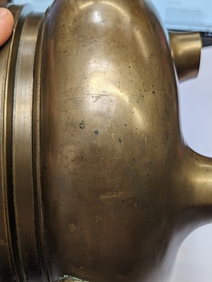 Lot 42 - A CHINESE BRONZE TRIPOD CENSER